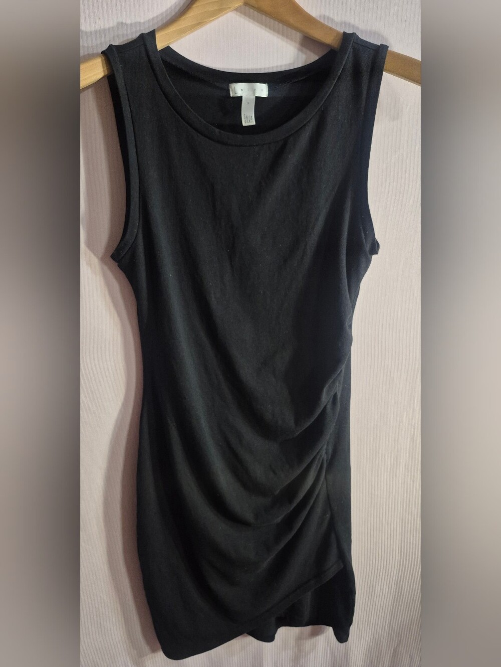 Leith Ruched Black Dress